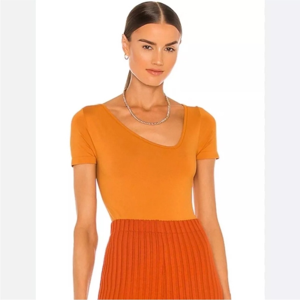 Simon Miller "Juri" Stretch Bodysuit in Caramel Size M/L